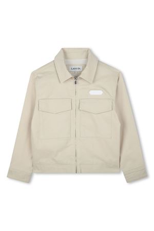 giacca in cotone beige LANVIN KIDS | N30234184